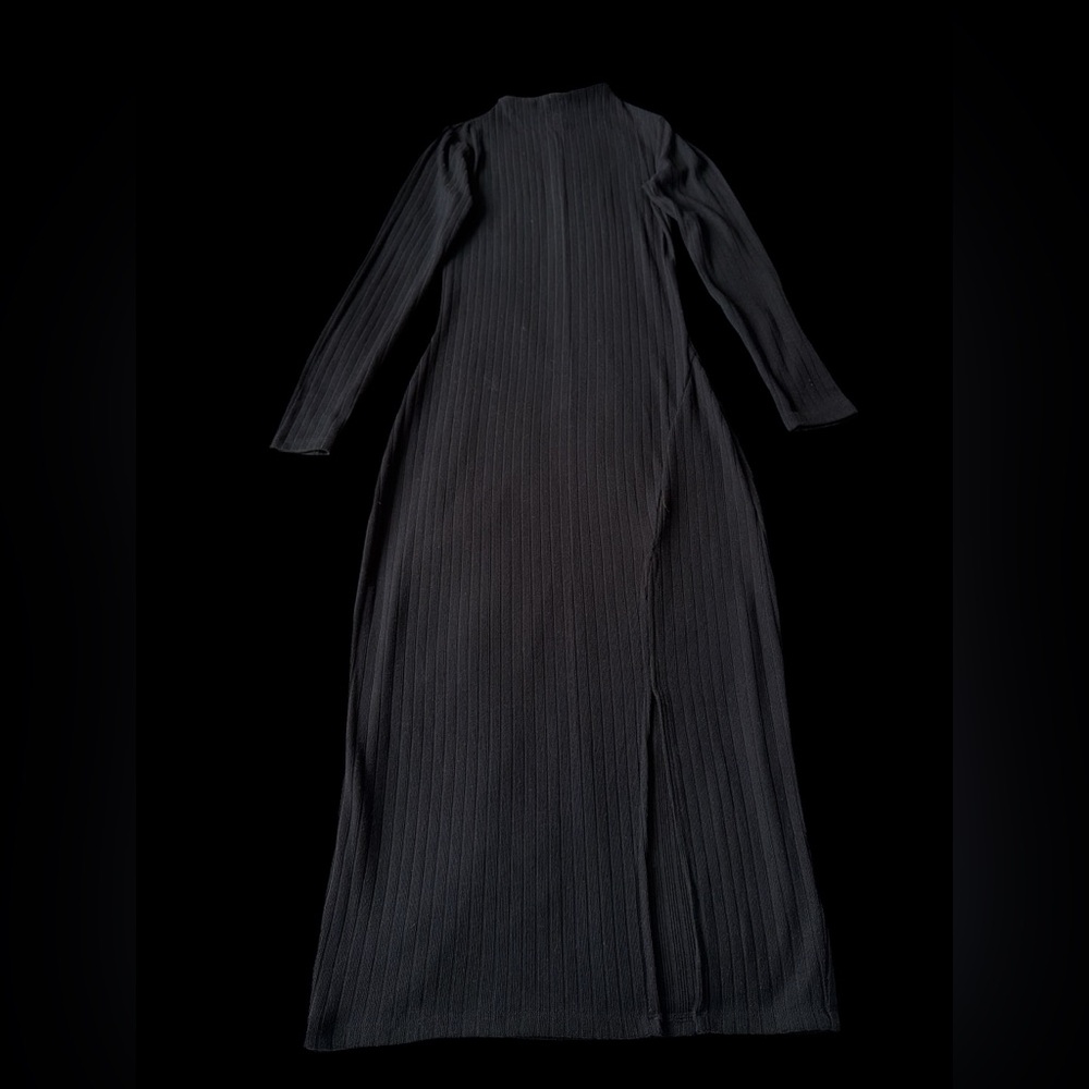 H&M Black Ribbed Dress